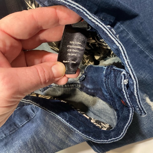 People’s Liberation Studded Star Pockets Slightly Distressed Jeans Size 29 - Picture 14 of 16